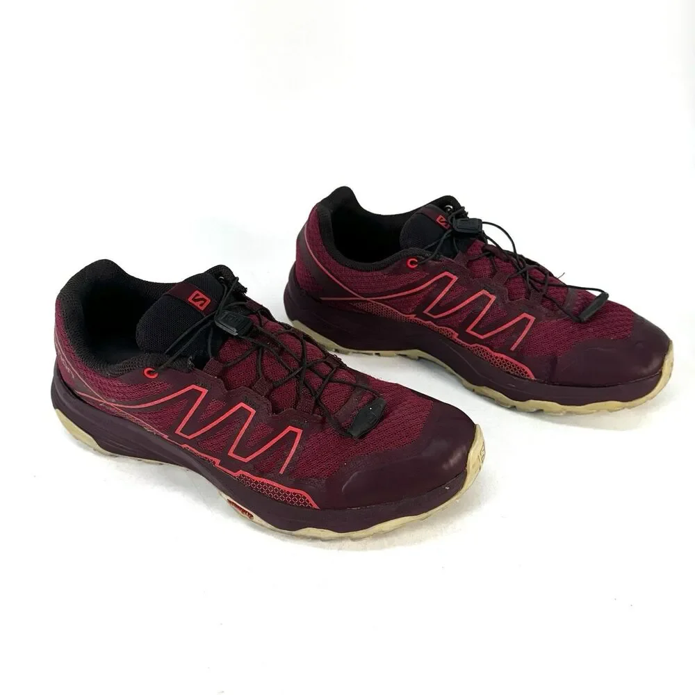 Salomon XA TAKEO Women's Size 9.5 Burgundy Trail Running Hiking Sneaker 410826